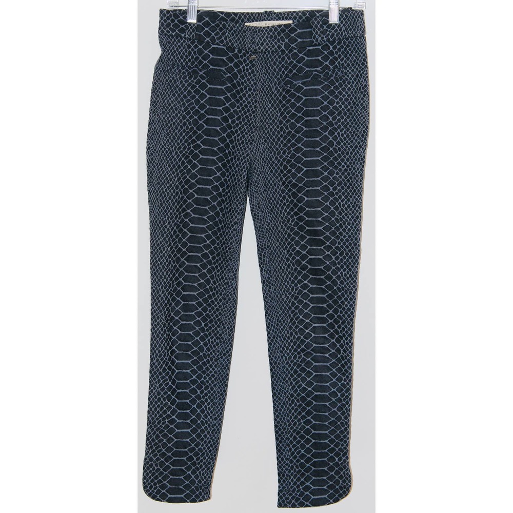 Women's RACHEL Rachel Roy Colored Classic Fit Cropped Pants Blue Trousers Size 2